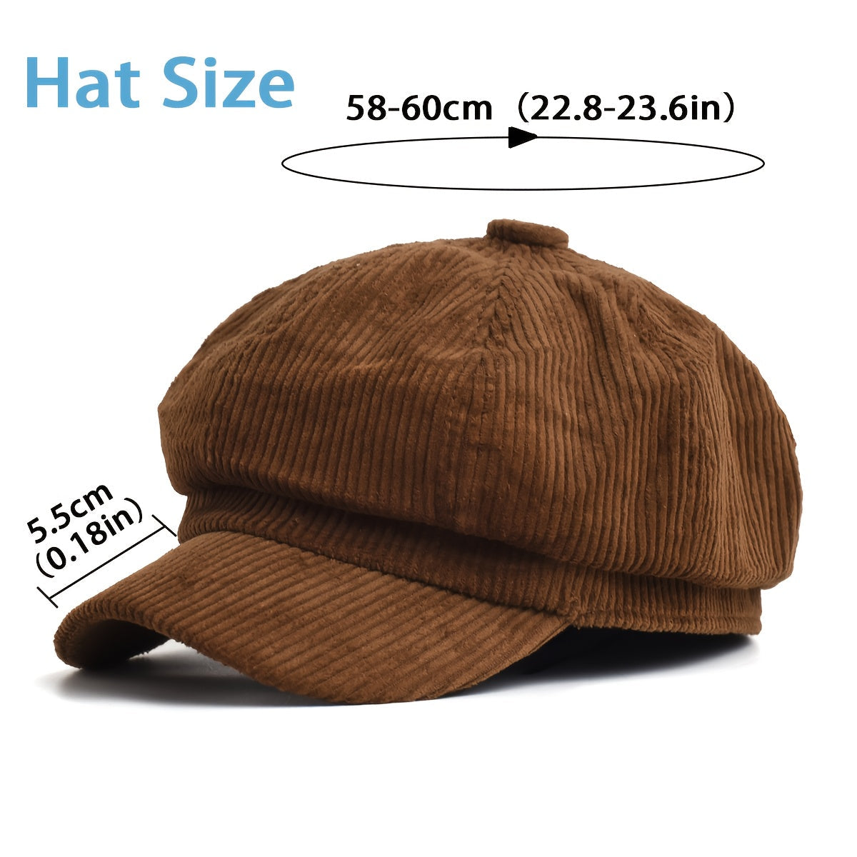 Damen Newsboy Mütze Retro Stil Cordova