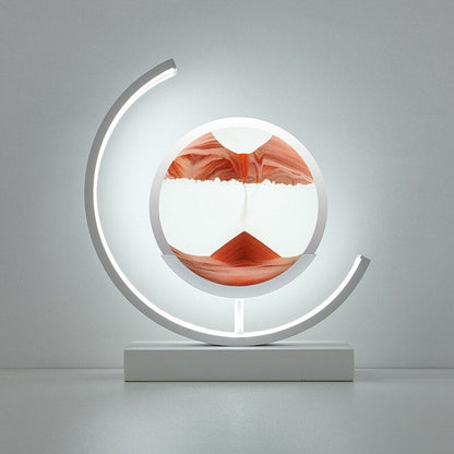 Dekorative LED Tischlampe Sandbild Drehbar