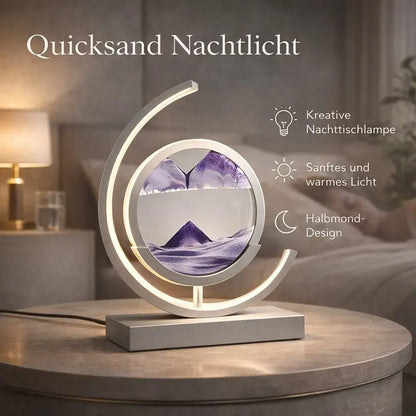 Dekorative LED Tischlampe Sandbild Drehbar