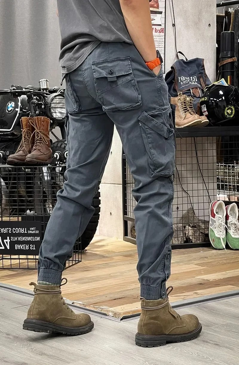 Norvielle Herren Cargo-Hose Stretchig mit Taschen