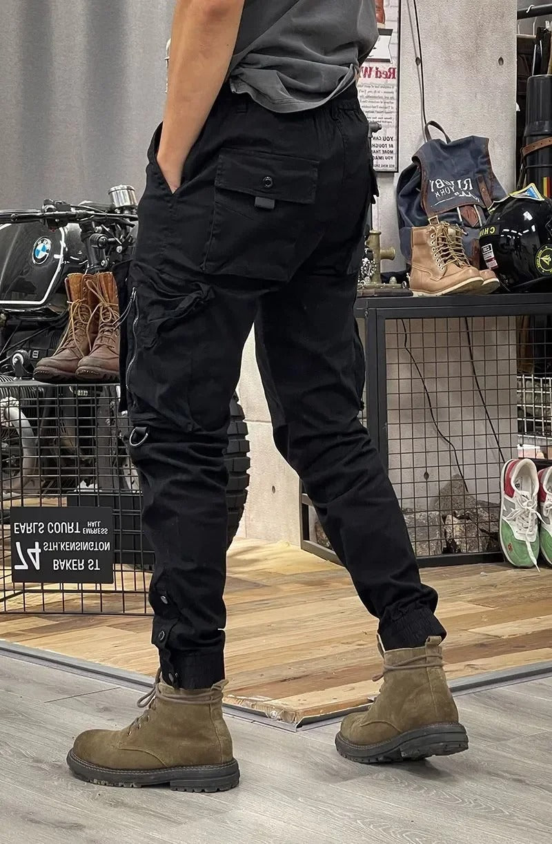 Norvielle Herren Cargo-Hose Stretchig mit Taschen