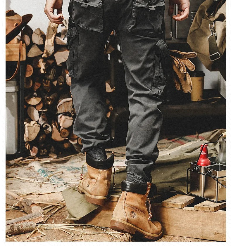 Norvielle Herren Cargo-Hose Stretchig mit Taschen