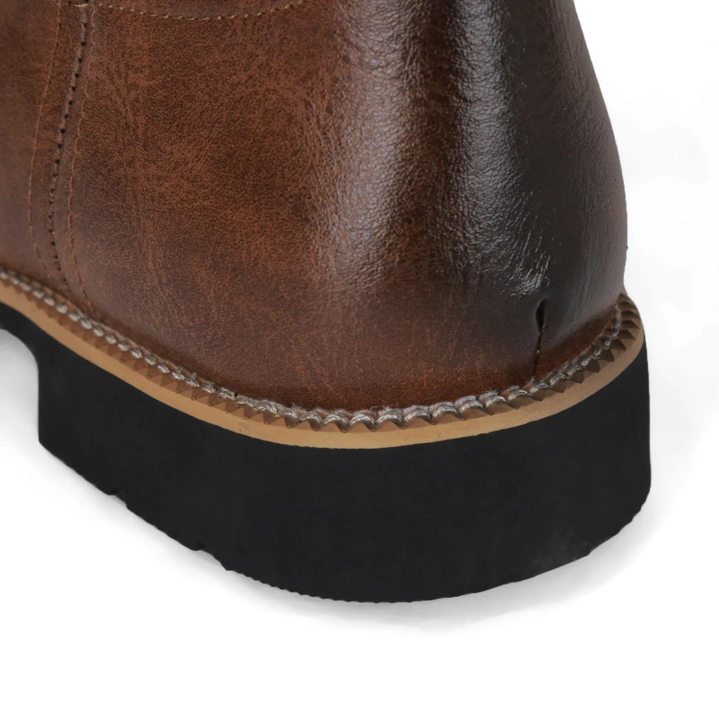 Herren Cowboy-Stiefel Westernstil Leder