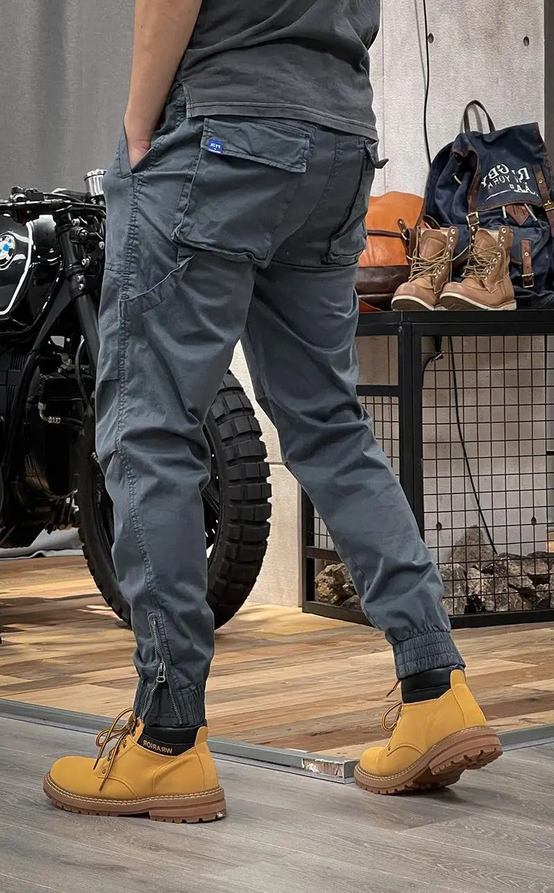 Norvielle Herren Cargo-Hose Stretchig mit Taschen