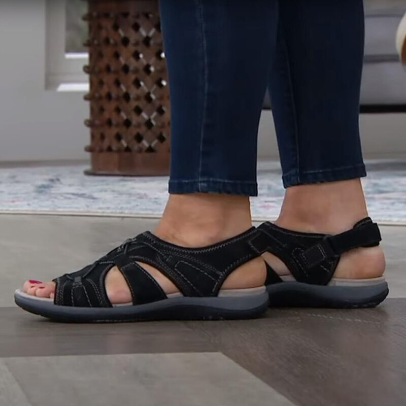 Orthopädische Sandalen Klettverschluss Riemen