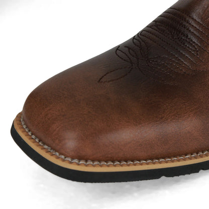Herren Cowboy-Stiefel Westernstil Leder