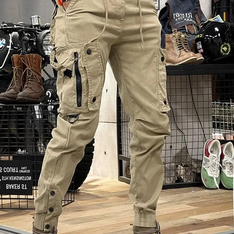 Norvielle Herren Cargo-Hose Stretchig mit Taschen
