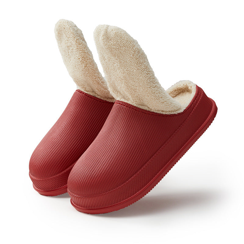 Norvielle Damen Slipper Wollfutter Warm Beige