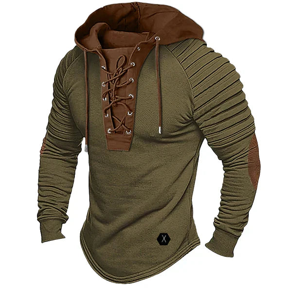 Herren Hoodie Kapuze Schnürung Streetwear