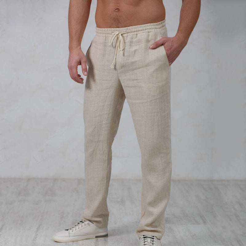 Herren Freizeithose Atmungsaktives Material Bequem Schwarz - Norvielle