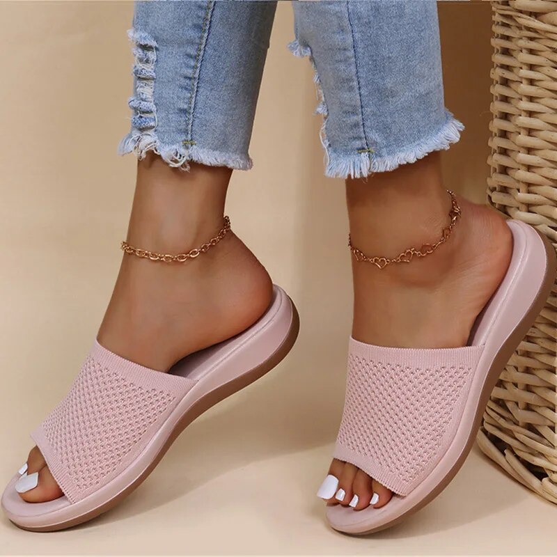 Damen Mesh Sandalen Atmungsaktiv