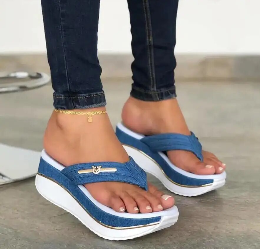 Damen Keilsandalen Bequem Rita - Norvielle