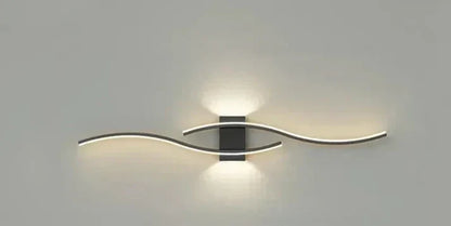 Lumivora LED Wandleuchte Wave Modernes Design 60x15cm Warmweiss