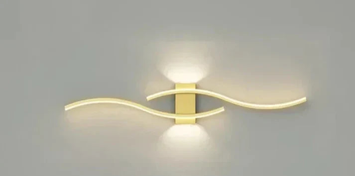 Lumivora LED Wandleuchte Wave Modernes Design 60x15cm Warmweiss