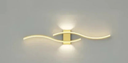 Lumivora LED Wandleuchte Wave Modernes Design 60x15cm Warmweiss