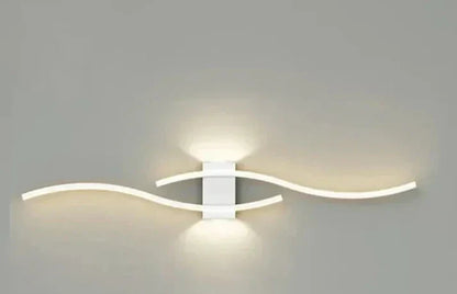 Lumivora LED Wandleuchte Wave Modernes Design 60x15cm Warmweiss