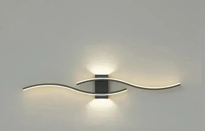 Lumivora LED Wandleuchte Wave Modernes Design 60x15cm Warmweiss