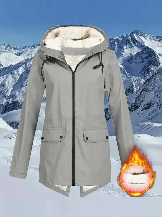 Norvielle Damen Wasserdichte Fleecejacke