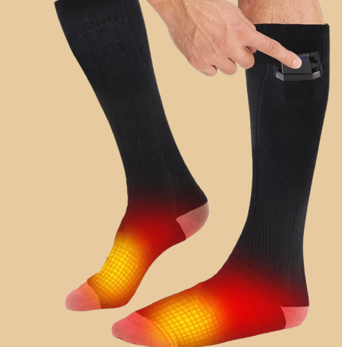 Elektrische Heizsocken Wiederaufladbar 2 Paare 3 Heizstufen - Norvielle