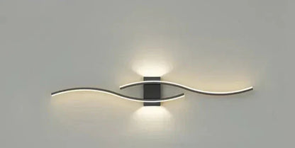Lumivora LED Wandleuchte Wave Modernes Design 60x15cm Warmweiss