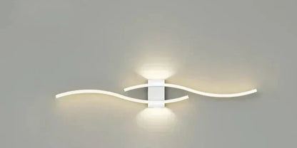 Lumivora LED Wandleuchte Wave Modernes Design 60x15cm Warmweiss