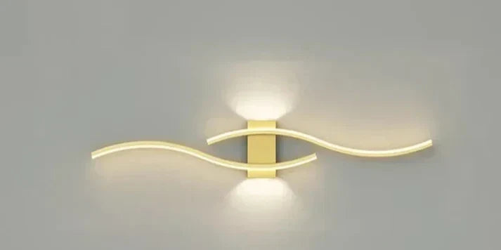 Lumivora LED Wandleuchte Wave Modernes Design 60x15cm Warmweiss