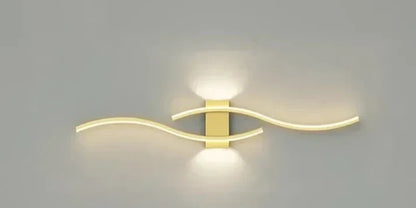 Lumivora LED Wandleuchte Wave Modernes Design 60x15cm Warmweiss