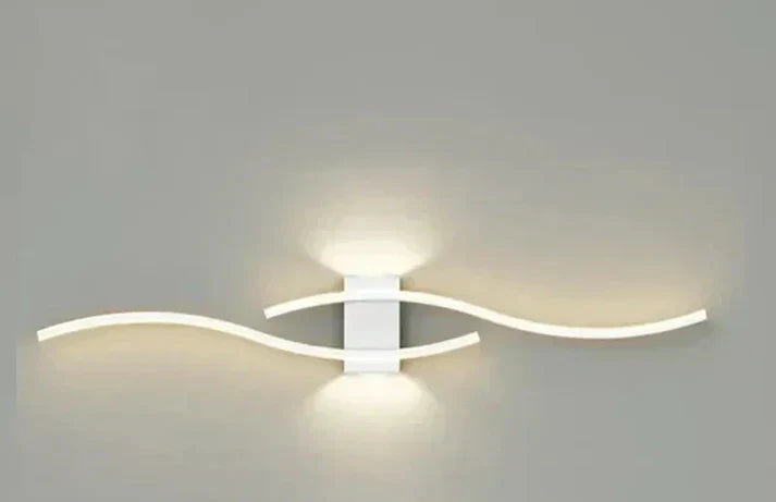 Lumivora LED Wandleuchte Wave Modernes Design 60x15cm Warmweiss