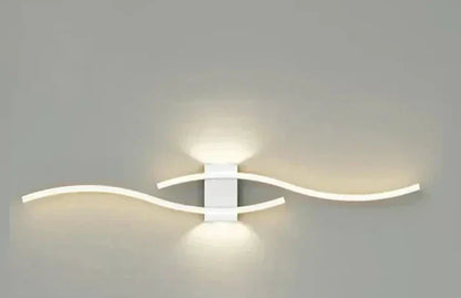 Lumivora LED Wandleuchte Wave Modernes Design 60x15cm Warmweiss
