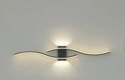 Lumivora LED Wandleuchte Wave Modernes Design 60x15cm Warmweiss