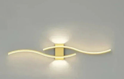 Lumivora LED Wandleuchte Wave Modernes Design 60x15cm Warmweiss