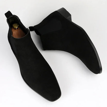 Herren Chelsea Boots Spitz Elastisch
