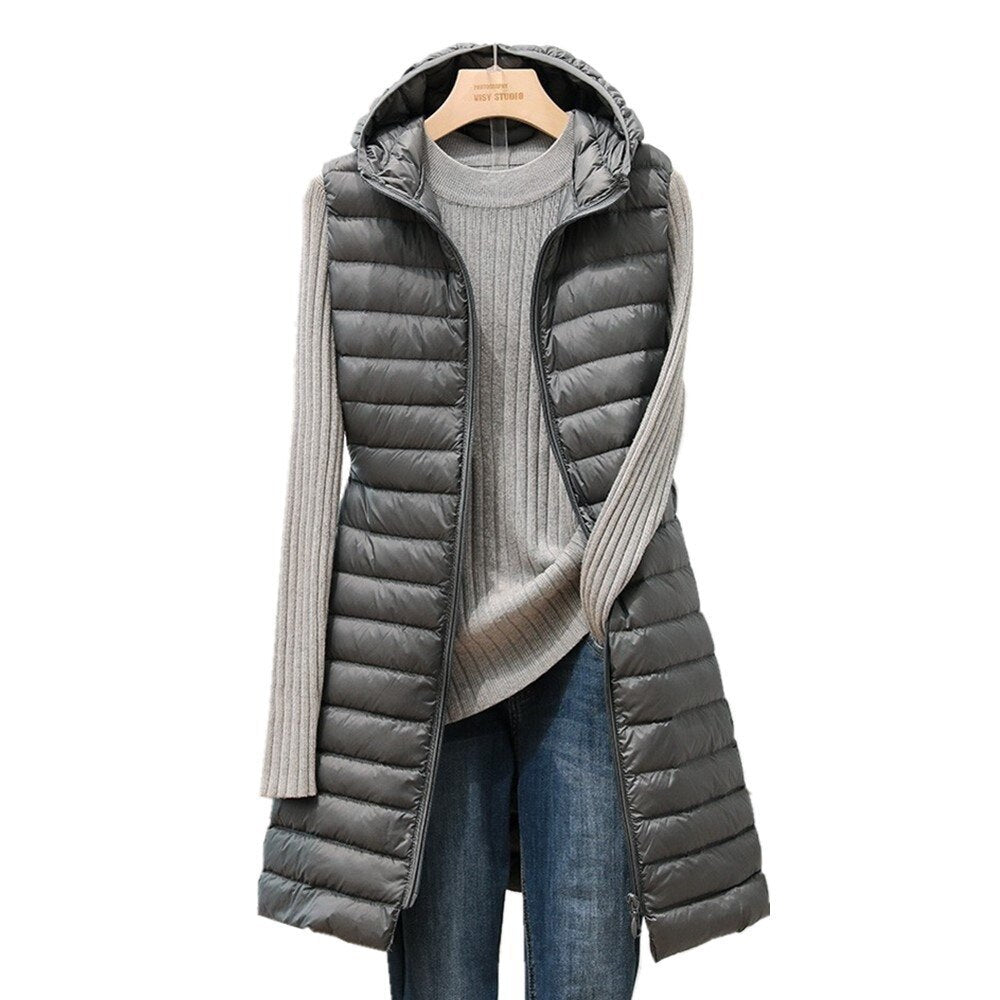 Norvielle Damen Daunenjacke Mit Kapuze