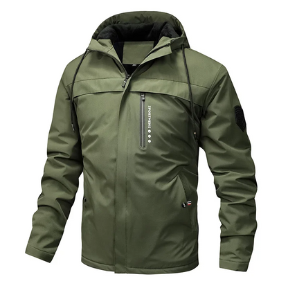 Norvielle Herrenjacke Fleece Kapuze Winddicht Wasserabweisend