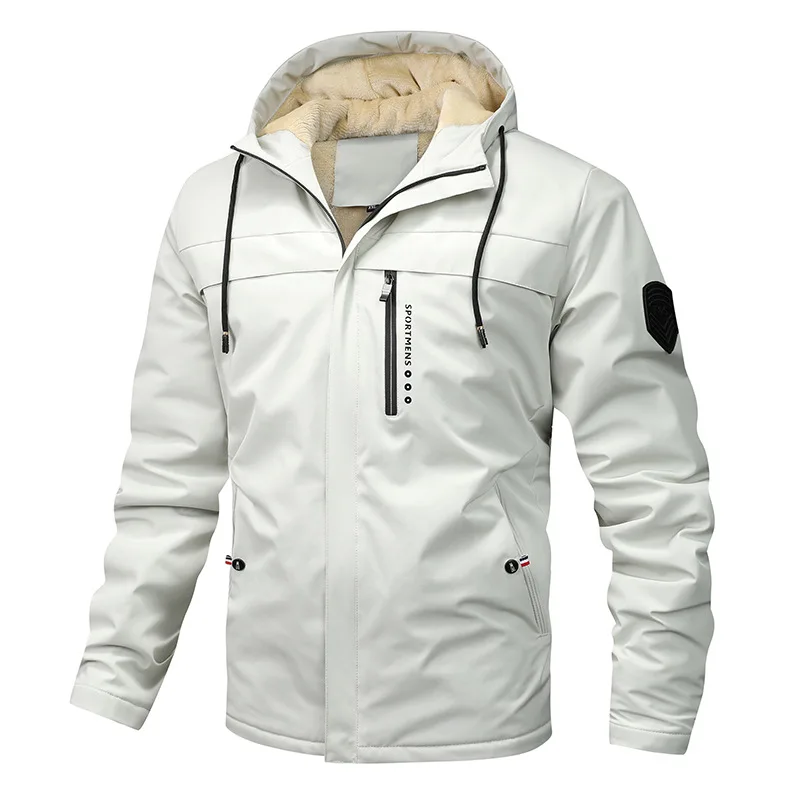 Norvielle Herrenjacke Fleece Kapuze Winddicht Wasserabweisend