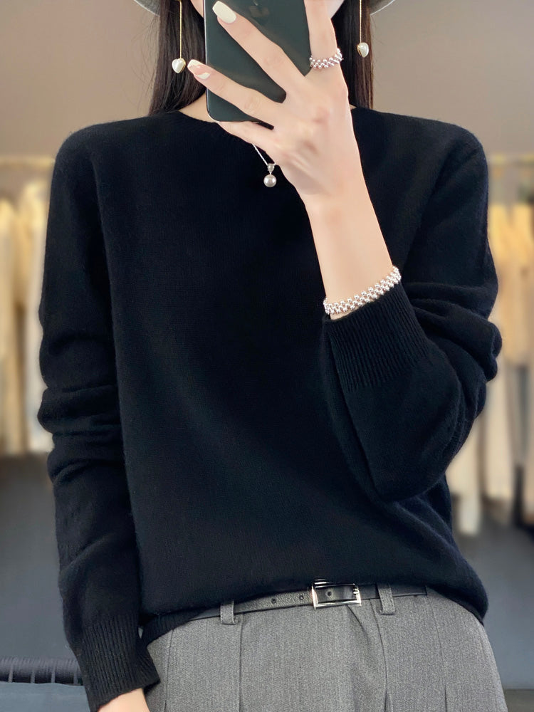 Damen Warmer Pullover Fleece für Kalte Tage