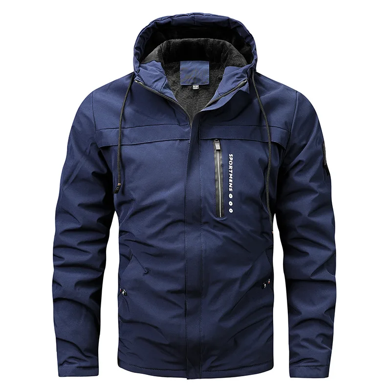 Norvielle Herrenjacke Fleece Kapuze Winddicht Wasserabweisend