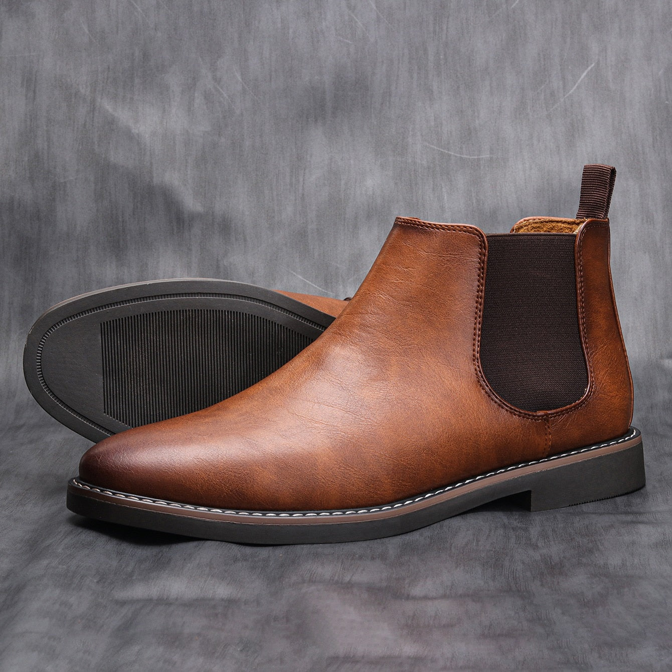 Norvielle Damenstiefel Lederschaft