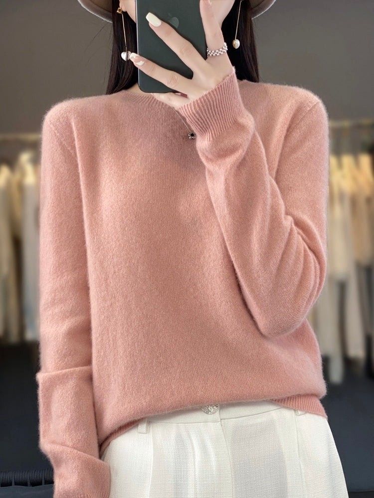 Damen Warmer Pullover Fleece für Kalte Tage