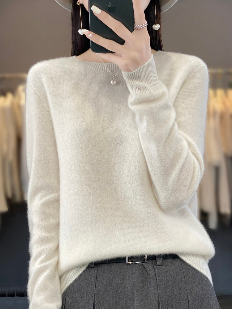 Damen Warmer Pullover Fleece für Kalte Tage