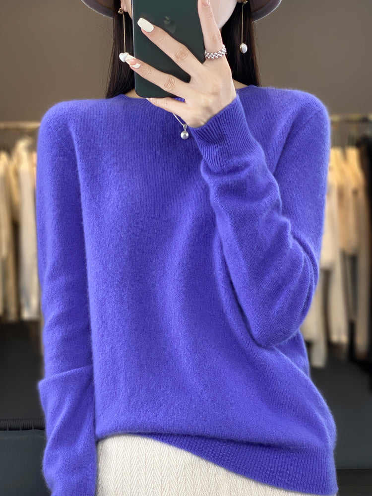 Damen Warmer Pullover Fleece für Kalte Tage