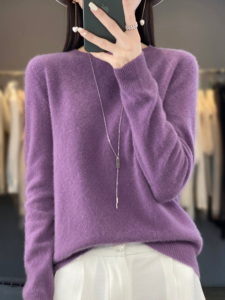 Damen Warmer Pullover Fleece für Kalte Tage