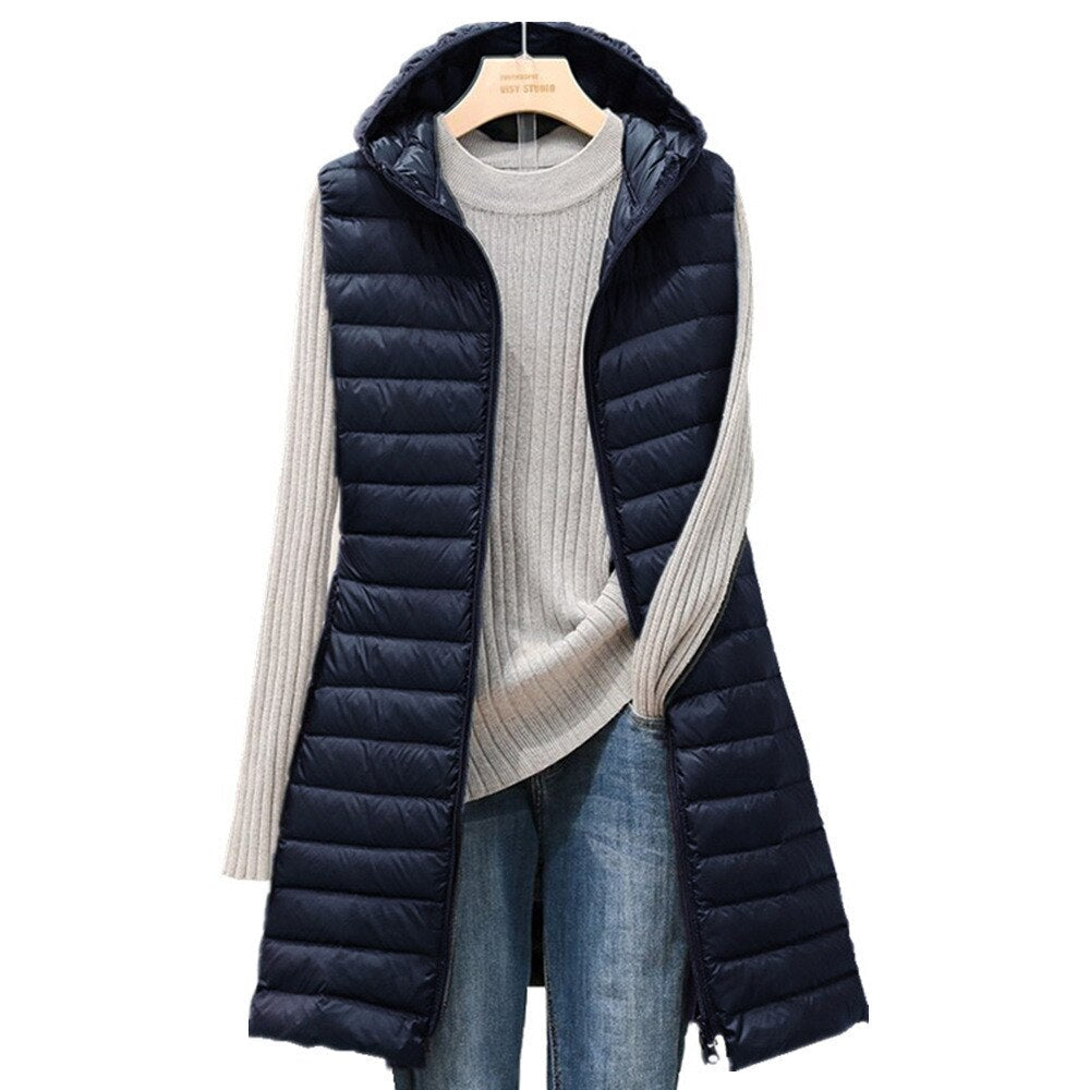 Norvielle Damen Daunenjacke Mit Kapuze