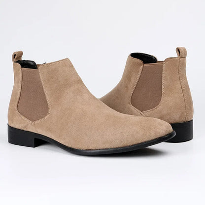 Herren Chelsea Boots Spitz Elastisch