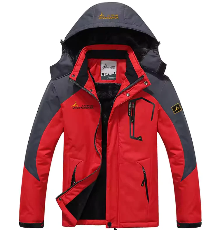 Herren Winterparka Winddicht Wasserabweisend Fleece Kapuze
