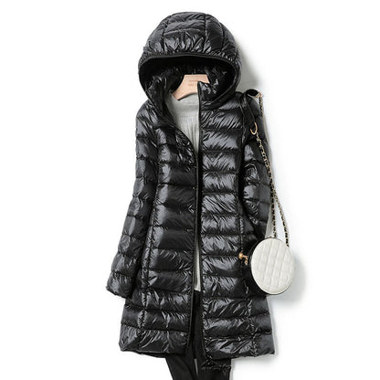 Damen Winterjacke Leicht Mit Kapuze