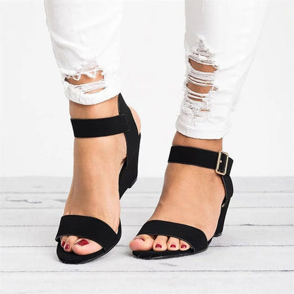 Norvielle Damen Keilsandalen Rutschfest Hoher Absatz - Norvielle