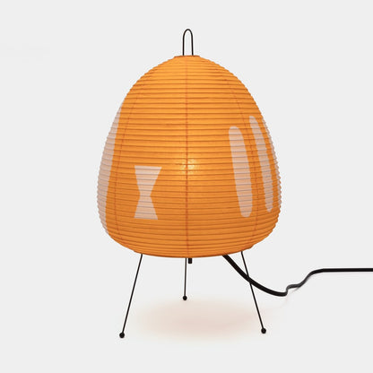 Tischlampe Reispapier Japanisches Retrodesign Weiß