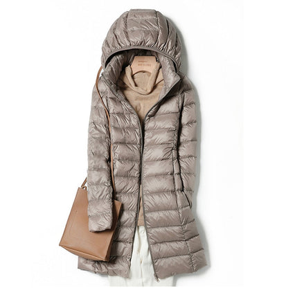 Damen Winterjacke Leicht Mit Kapuze