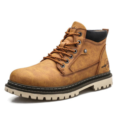 Herren Stiefel Ankle Boots Robust Gepolstert Schwarz - Norvielle